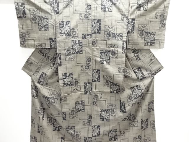 Japanese Kimono / Tsumugi Omeshi Silk